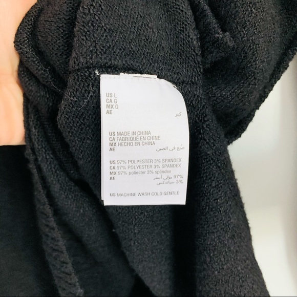 Bar III Turtle Neck Black Sweater High Low - Picture 5 of 5